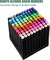 100-Color Dual-Tip Alcohol Marker Set – Blender Art Markers for Sketching, Coloring & Drawing